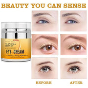 Manuka Honey Eye Cream Anti-aging Eye Cream Anti-wrinkle Under Eye Cream Fades Fine Lines Lifting and Firming Improve Dark...