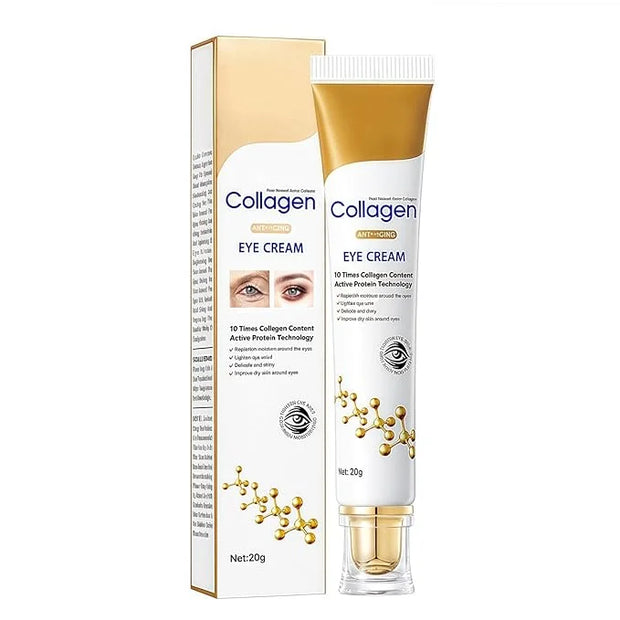 Q.Z.Art Revitalizing Eye Cream with Hyaluronic Acid & Collagen | Hydrates, Includes Soothing Ice Roller - Product Image