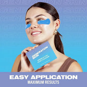 Eye Patches for Dark Circles and Puffiness, Under Eye Mask with Hyaluronic Acid and Marine Algae, Vegan and Cruelty-Free U...