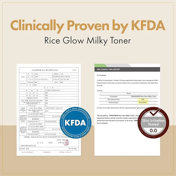 Rice Glow Milky Toner with 784,000ppm Korean Rice Water, Niacinamide, Ceramides, Panthenol, Glow, Glass Skin, Hydrating, P...