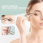 Eyebrow Facial Trimmer: 2 in1 Rechargeable Facial Hair Removal and Eyebrow Shaver - Face Lips Body Painless Facial Razor w...