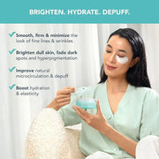 FOREO IRIS Hydrating Hydrogel Eye Mask - Dark Circles Under Eye Treatment for Women & Men - Puffy Eyes Treatment - Hydrati...
