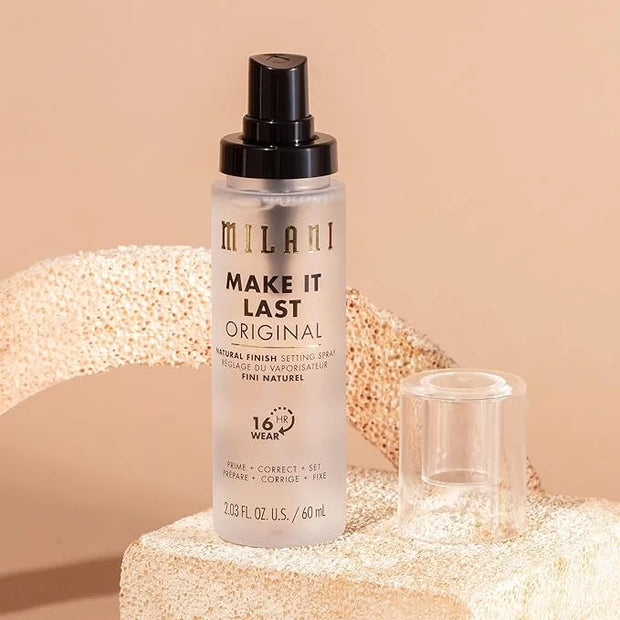 Milani Make It Last Original - Natural Finish Setting SPray - 3-in-1 Setting Spray and Primer- Prime + Correct + Set - Mak...