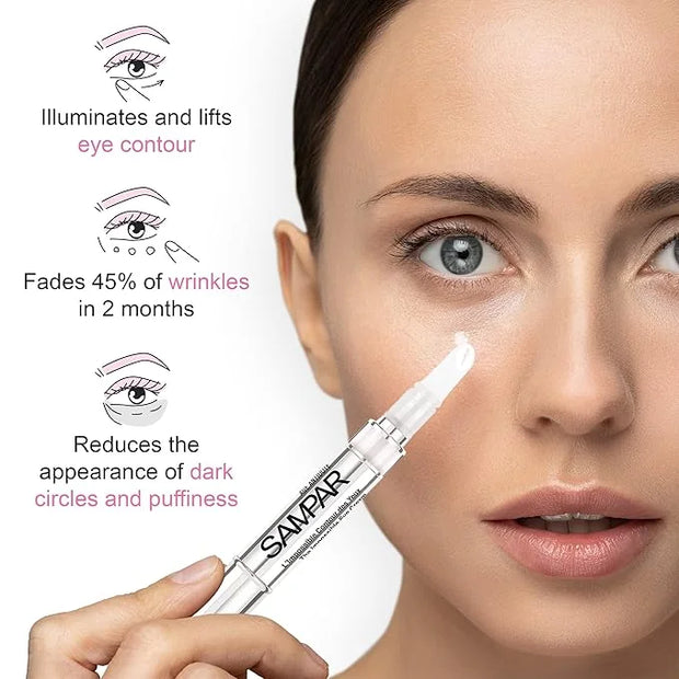Illuminating Eye Cream - Anti-Aging, Hydrating & Brightening Treatment with Hyaluronic Acid, Vitamin C, and Essential Oils...