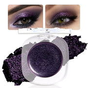 Monochrome Matte Eye Shadow Makeup Palette, Highly Pigmented Dark Purple Eyeshadow Palette, Shimmer Pressed Powder Eyeshad...