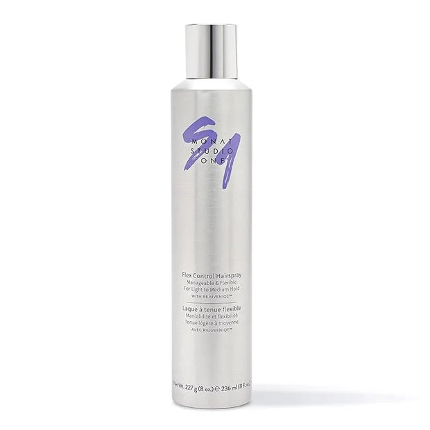MONAT Studio One™ Flex Control Hairspray – Light to Medium Buildable Hold – Infused with REJUVENIQE® – Can be Used on Colo...