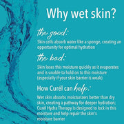 Curel Hydra Therapy, Itch Defense Moisturizer, Wet Skin Lotion, with Advanced Ceramide Complex, Vitamin E, & Oatmeal Extra...