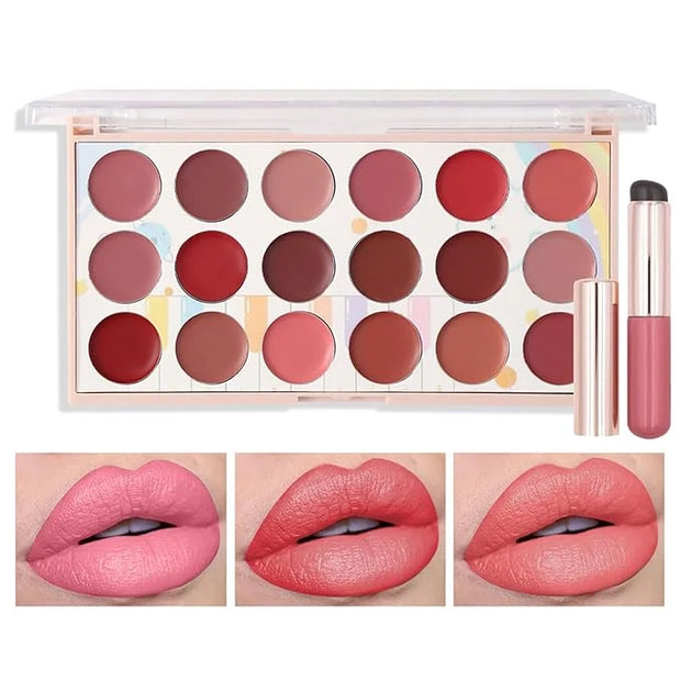 Long-Lasting Hydrating Lipgloss Makeup Sets for Girls and Women Waterproof Non-Sticky Lip Gloss Lip Stain Lipcolor with So...
