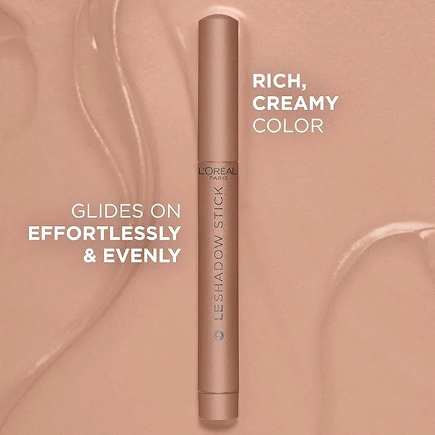 L'Oreal Paris Makeup Le Shadow Stick Eyeshadow, Blendable, Smudge-Resistant, Cream Eyeshadow, Alluring Rose, 0.05 Oz - Pro...