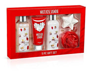Freida & Joe Fragrance Bath & Body Collection Gift Box, Includes Shower Gel, Body Lotion, Body Scrub, Bath Bomb & Sponge (...