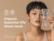 INNA Organic Sheet Mask - Balancing & Oil Control, EWG & COSMOS Certified (Pack of 5) | Lemon Tea Tree Essential Oils Infu...
