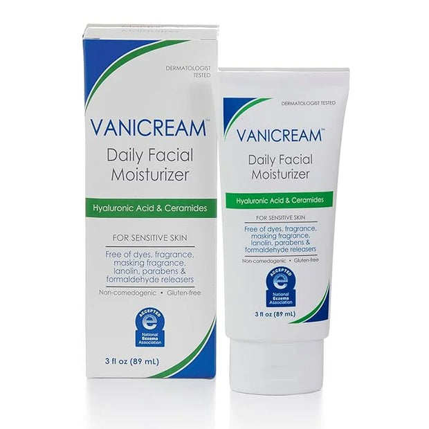 Vanicream Daily Facial Moisturizer With Ceramides and Hyaluronic Acid - Formulated Without Common Irritants for Those with...