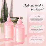 APRILSKIN Pink Aloe Facial Polish Cleanser with Vita Toner and Mucin Serum - Product Image