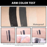 Kaely 2Pcs Black Silver Gel Eyeliner Pencil,Natural Cream Eye Liner Waterproof Smudge Proof,Cat Eye Black Smokey Eyeshadow...