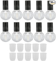 10Pcs 5ml Empty Lip Gloss Tubes Containers Cute Ball Type Plastic Refillable DIY Lip Gloss Bottle, Reusable Empty Bottle T...