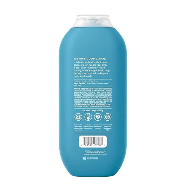 Method Men Body Wash, Glacier + Granite, Paraben and Phthalate Free, 18 fl oz (Pack of 1) - Product Image