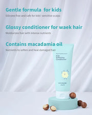 Kids' Softening Hair Conditioner - Korean Kids Glossy Hair Conditioner for Weak, Frizzy and Tangle Prone Hair - Silicone-F...