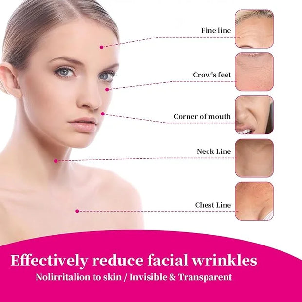 11 PCS Reusable Wrinkle Patches, Silicone Patches for Wrinkles, Forehead Wrinkle Patches to Reduce Fine Wrinkles Smile Nec...