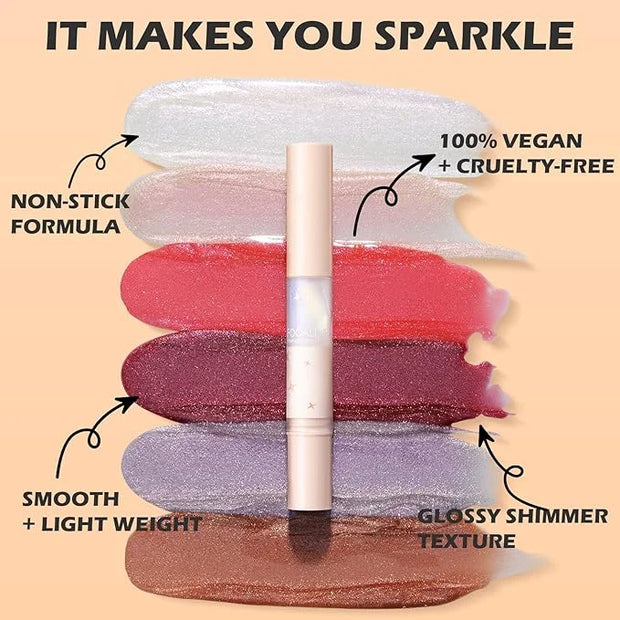 FOCALLURE Glitter Lip Gloss,High Shine Shimmer Lipstick,Long Lasting Plumping Lipgloss,Hydrating,Moisturizing,Non-Sticky a...