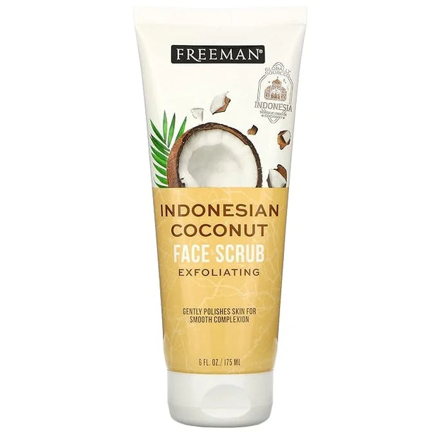 Freeman Indonesian Coconut Face Mask and Scrub for Unisex - 6 oz Mask - Product Image