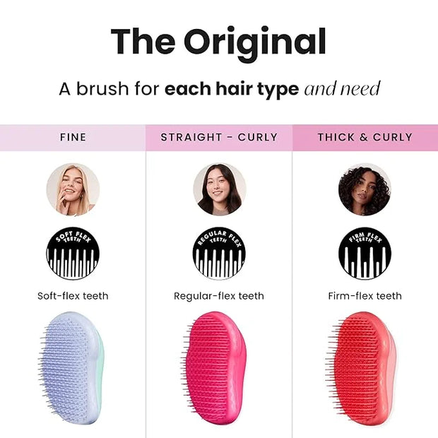 Tangle Teezer Original Detangler Brush, Dry & Wet Hair Brush for Thick & Curly Hair Types, Pink Punch - Product Image