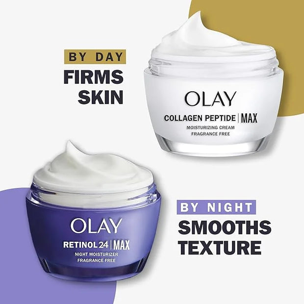 Olay Collagen Peptide Face Moisturizer, Firming Cream for Women, Fragrance-Free, Non-Greasy - Hydrating, Anti-Aging, Anti-...