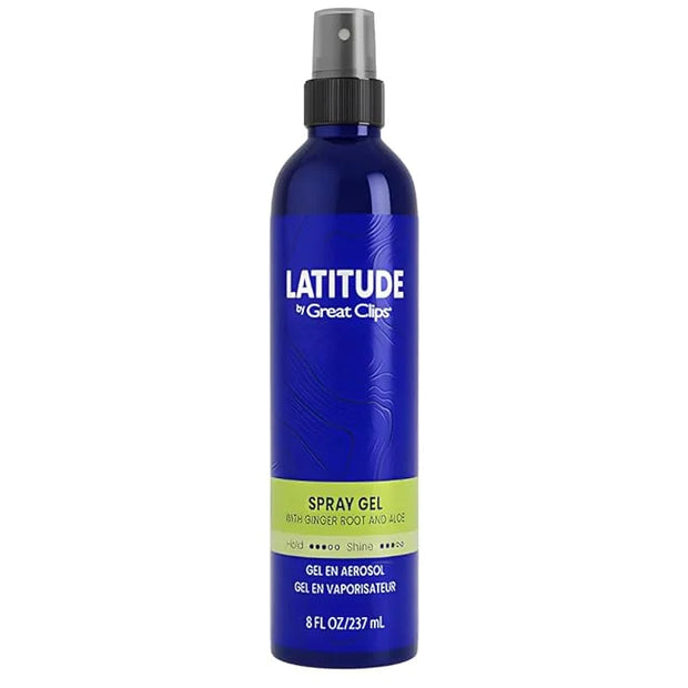 GREAT CLIPS LATITUDE Spray Gel | Hair Gel for Men | Medium Hold + Medium Shine | 8oz - Product Image