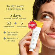 Beekman 1802 Mushroom Goat Milk Eye Cream - Clinically Proven Anti-Aging Eye Treatment for Dark Circles & Fine Lines - Wit...