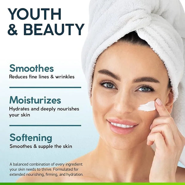 NUVADERMIS Collagen & Retinol Face Moisturizer - Anti Aging & Anti Wrinkle - Sensitive Skin Safe Daily Hydrating Skin Care...