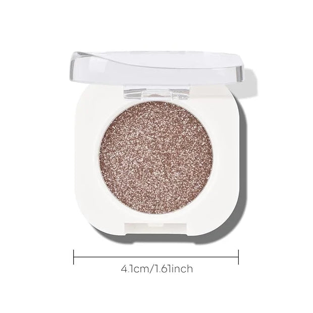 KYDA Single Glitter Eyeshadow, Champagne Pearl Glow Eyeshadow, Ultra-fine Lightweight Powder, Blendable Formula, Daily Glo...
