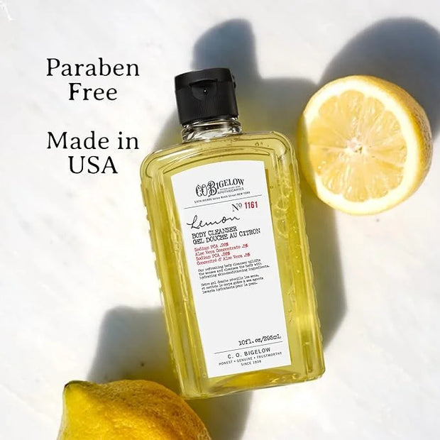 C.O. Bigelow Body Cleanser - No. 1161 - Moisturizing Lemon Body Wash for Men & Women with Aloe Vera, Sodium PCA, and Glyce...
