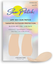 Reusable Under Eye Sunblock Patches, 100% Silicone Sunscreen Under Eye Patches for UV Protection, Face Stickers with UPF 5...
