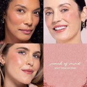 Wander Beauty Hydrating Powder Blush - Lightweight, Peach Blush Makeup with a Blurring, Satin Finish - Buildable Formula w...