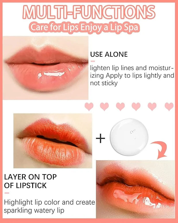 Plumping Lip Glow Oil, Hydrating Tinted Lip Oil Gloss, Transparent Toot Lip Oil, Long Lasting Lip Balm Moisturizing Glow O...