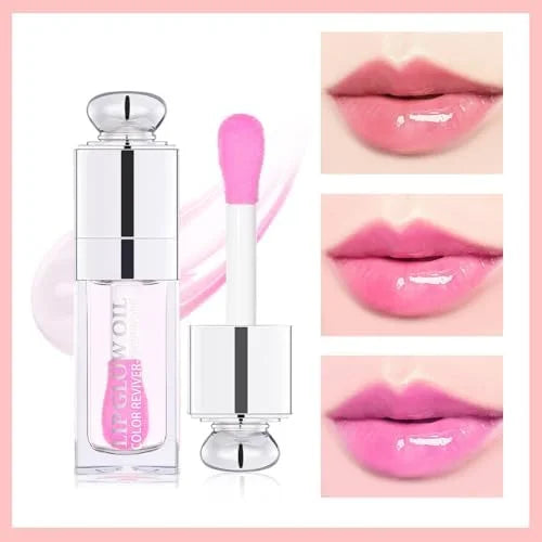 Plumping Lip Oil,Hydrating Gloss Tinted Lip