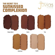 Juvia's Place Bronzed Duo Bronzer Light - Soft Matte Bronzer, Contour Powder, Long-Wearing & Buildable Bronzing Powder - S...