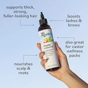 Sky Organics - Castor Oil Organic - Volumizing Hair Oil - Scalp, Lashes, Brows - Pure Castor Oil Cold Pressed - Natural Co...