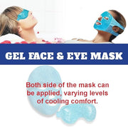 USA Merchant - 2PCs Cold & Hot Face and Eye Gel Mask, Reduce Puffiness, Dark Circles, Swelling, Headache, Skin Care Reusab...