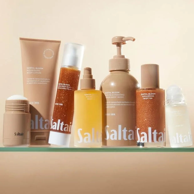 Saltair Body Oil. Luxurious Santal Bloom After Shower and Bath Oil Moisturizer for Women and Men. Botanical, Non-Greasy, a...