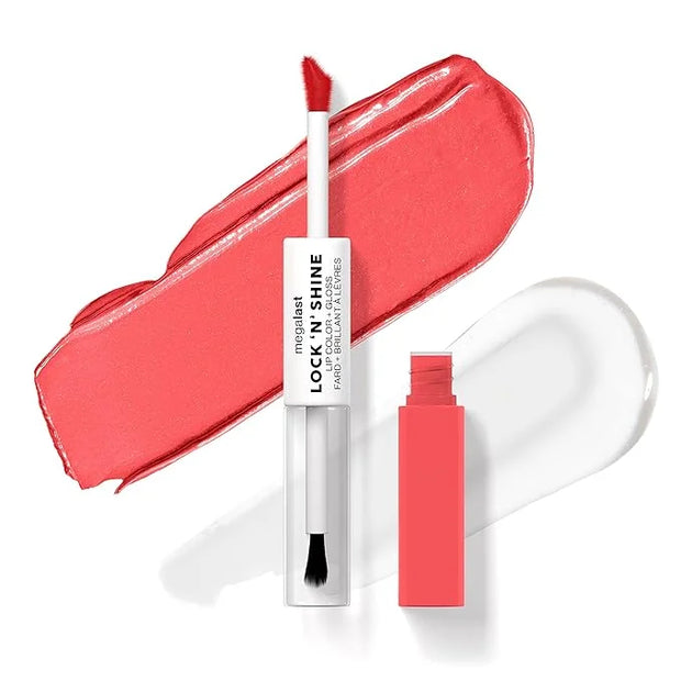 wet n wild Megalast Lock 'N' Shine Lip Color + Gloss Lipstick Shining Hybiscus - Product Image