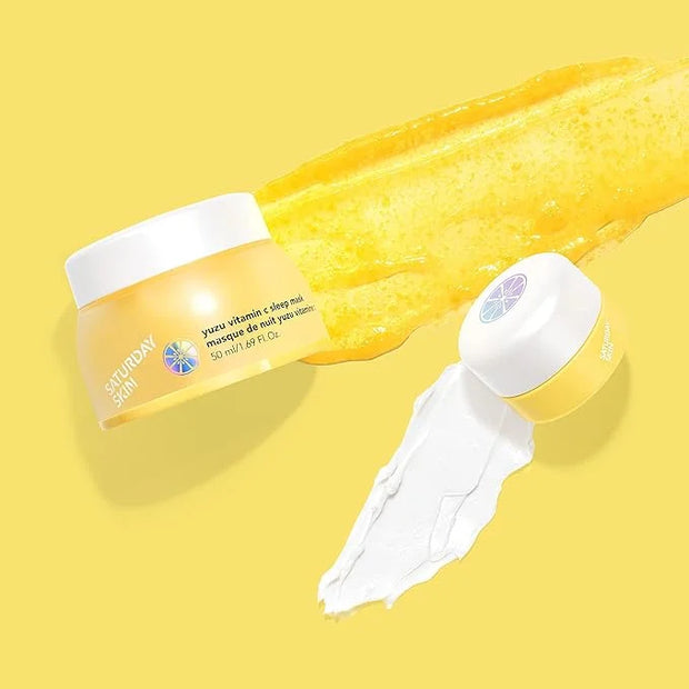 Saturday Skin Yuzu Eye Balm Vitamin C Wide lluminating Under Tight Eye Cream Korean Niacinamide Caffeine for Wrinkles Puff...
