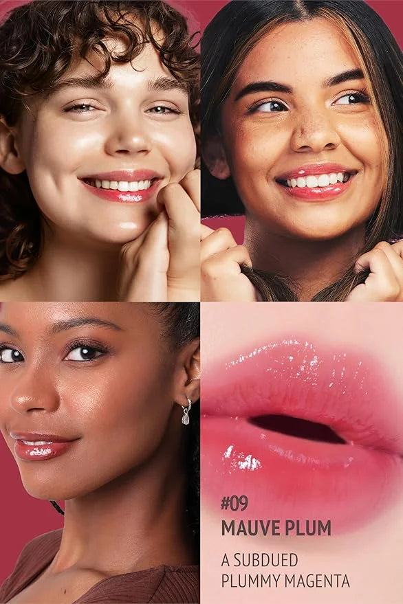 self beauty Veganize Collagen Lip Glass Balm | Hydrating Lip Balm in 9 Vibrant Colors | Moisturizing Lip Care Infused with...