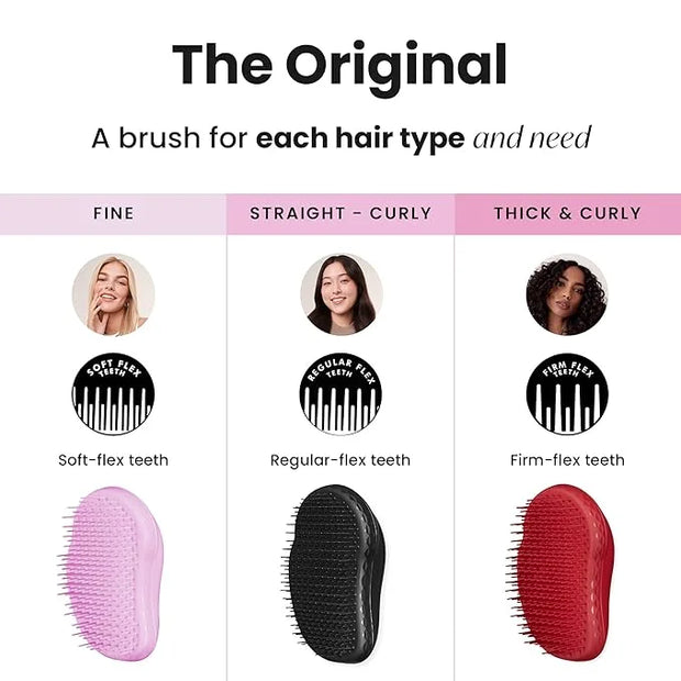Tangle Teezer Original Detangler Brush, Dry & Wet Hair Brush for Color-Treated, Fine & Fragile Hair Types, Pink Dawn - Pro...