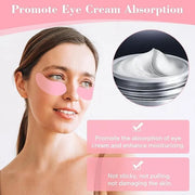 Under Eye Patches Silicone2 Pcs Reusable Eye Patches, Plump Fine Lines & Wrinkles with Metal Eye Cream Applicator, Tin Cas...