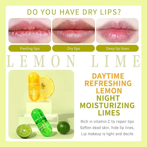 Hydrating Lip Oil Pack, 2 Pack Clear Fruit Extract Lip Oil Set or Lip Color and Shine, Dry Lip's Moisturizing Hydrating an...