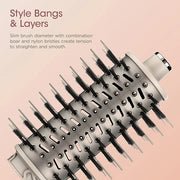 Shark FlexStyle Round Hot Air Brush Attachment for Blow Dryers, Hair Styling Tool for Straight, Wavy, Curly, and Coily Hai...