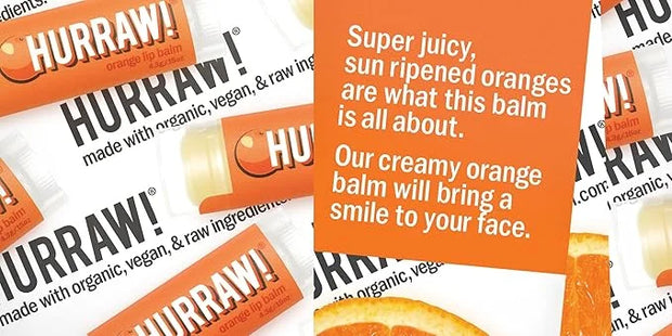 Hurraw! Orange Lip Balm: Organic, Certified