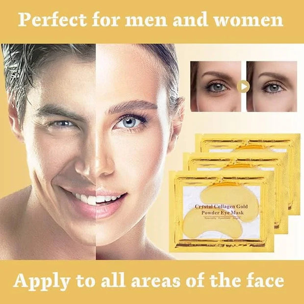 30 Pairs Under Eye Collagen Patches, Gold Moisturizing Under Eye Mask, Under Eye Gel Pads for dark circles and puffiness -...