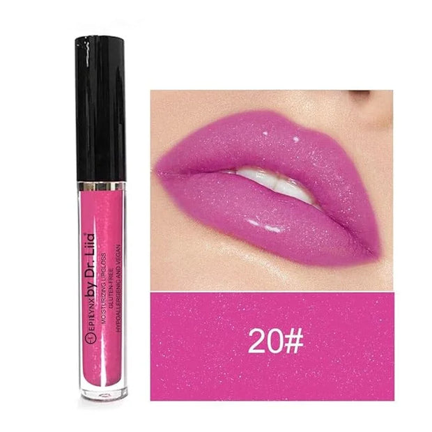 Vegan Moisturizing, Long Lasting Lip Gloss - Satin & Glitter - Allergen Free for Sensitive Skin - Juicy Watermelon by Dr. ...