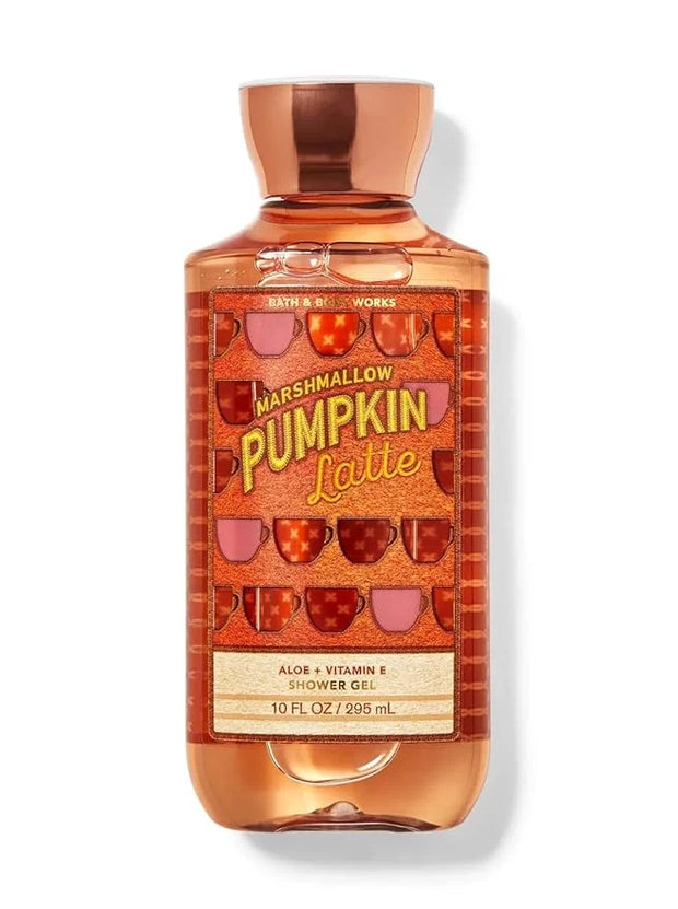 Bath & Body Works, Marshmallow Pumpkin Latte Signature Collection Shower Gel, White Citrus, 10 Ounce (Marshmallow Pumpkin ...
